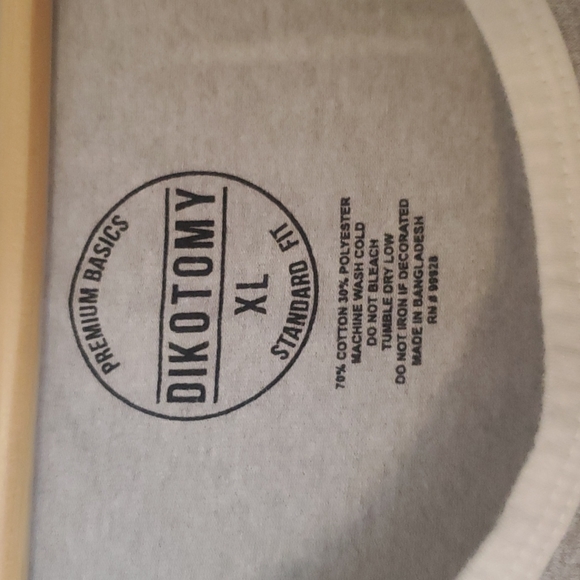 Grey and White Men's Tank Top - Picture 2 of 2